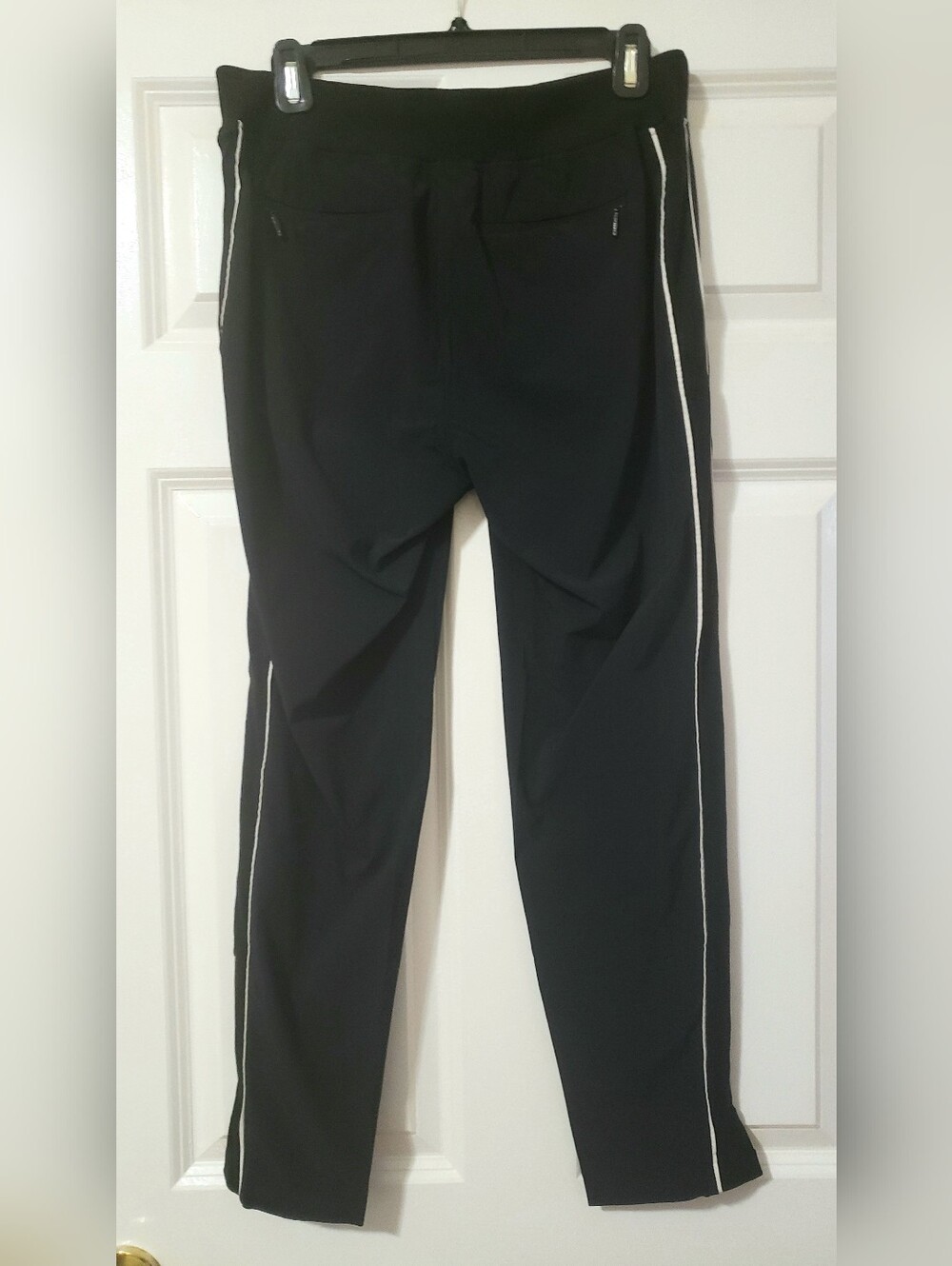 Athleta Brooklyn Pants with White Side Stripe - Size: 8 - Picture 4 of 11